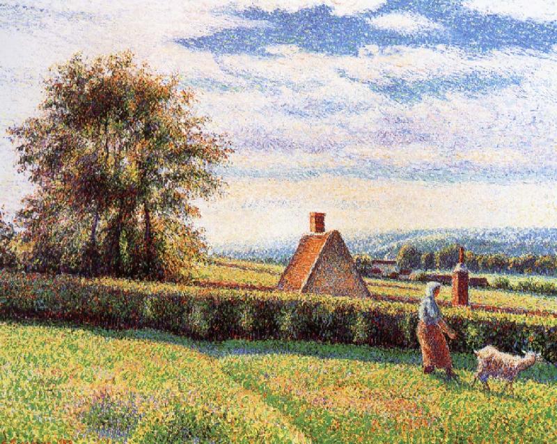 Camille Pissarro Women and the sheep oil painting image